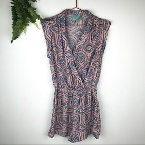 Skies Are Blue Paisley Romper